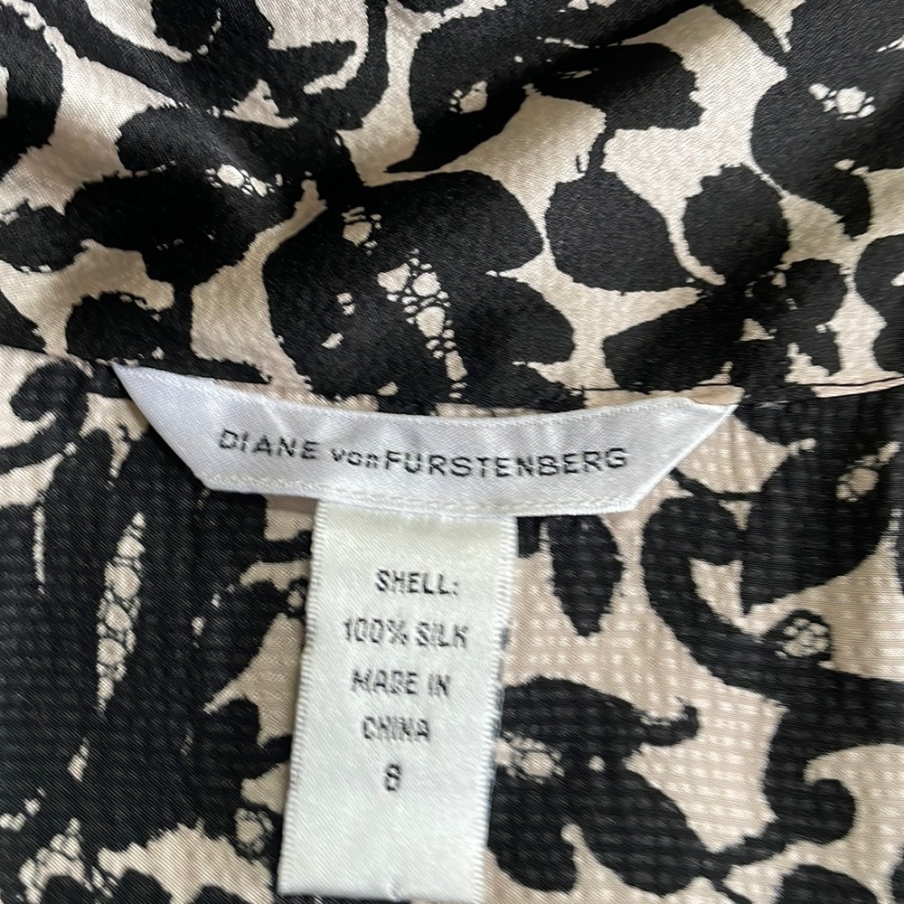 DVF tie neck blouse